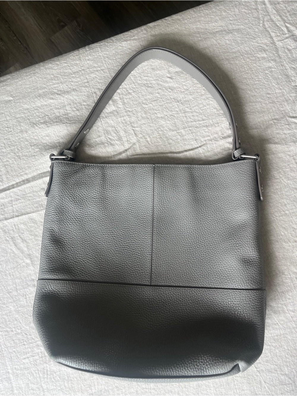 Treasure & Bond Pebbled Gray Leather Hobo Bag-Excellent Condition